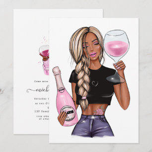 Invitación a Bridal Shower de Cata de Vinos