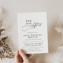 Invitación a Brunch al Día Siguiente de la Boda