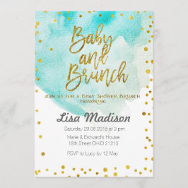 Invitación a brunch Baby Shower de Blue Mint