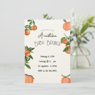 Invitación a brunch Baby Shower o Boda