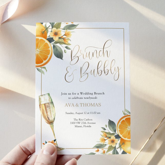 Invitación a brunch Boda brunch y bubbly (Subido por el creador)