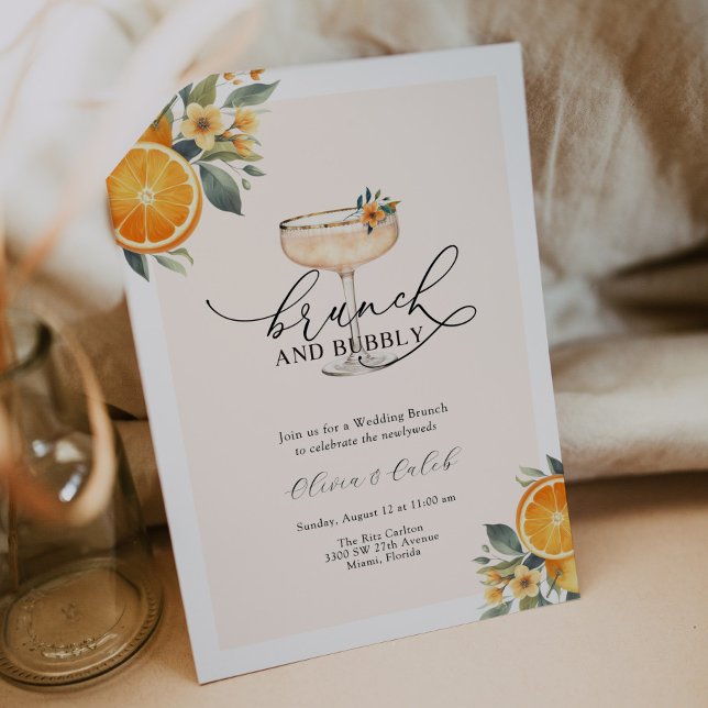 Invitación a brunch Boda brunch y bubbly (Subido por el creador)
