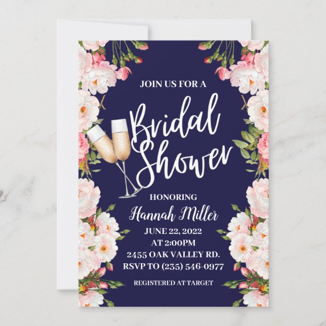 Invitación a Brunch Boho Bridal Shower (Anverso)