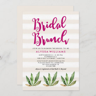 Invitación a Brunch Bridal de Glam Cactus