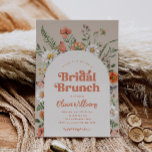 Invitación a brunch con ducha de novia con flores<br><div class="desc">Invitación a la ducha de novia con flores silvestres Listo para ser personalizado por usted!</div>