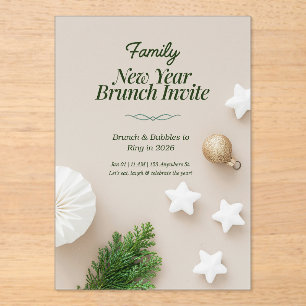 Invitación a Brunch de Año Nuevo Familiar 2026 