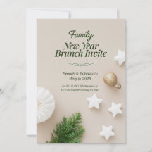 Invitación a Brunch de Año Nuevo Familiar 2026