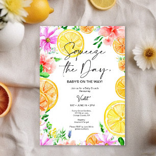 Invitación a brunch de Baby Shower floral de Citru