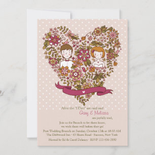 Invitación a Brunch de Bodas recién casados