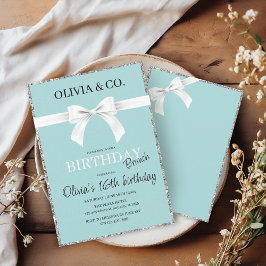 Invitación a brunch de cumpleaños Desayuno en Tiff