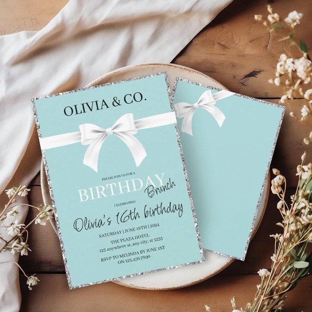 Invitación a brunch de cumpleaños Desayuno en Tiff (Subido por el creador)