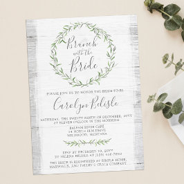 Invitación a Brunch de Desayuno de Boda con Corona