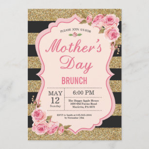 Invitación a brunch de Día de la Madre de los peon
