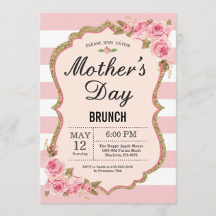 Invitación a brunch de Día de la Madre de los peon