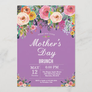 Invitación a brunch de Día de la Madre de los peon