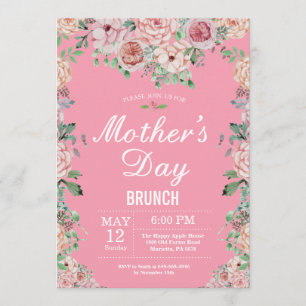 Invitación a brunch de Día de la Madre de los peon