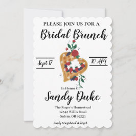 Invitación a Brunch de ducha de novia