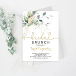 Invitación a brunch de la ducha de novia<br><div class="desc">Invitación al brunch de la ducha de novia verde</div>