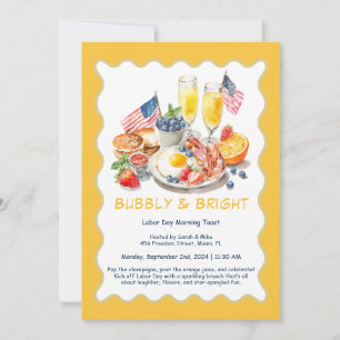 Invitación a Brunch de Mimosa del Día del Trabajo