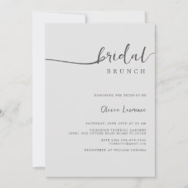 Invitación a Brunch de novia con guión simple