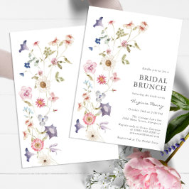 Invitación a brunch de novia floral