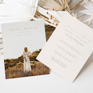 Invitación a Brunch de novias con escritura modern