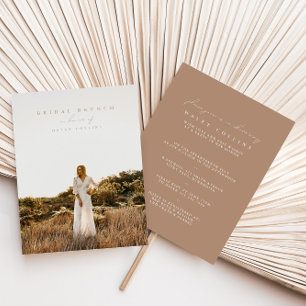 Invitación a Brunch de novias con escritura modern