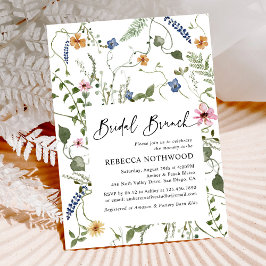 Invitación a brunch de novias de la Moda Boho Wild