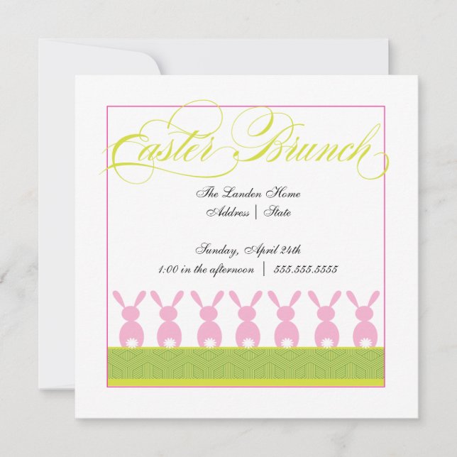 Invitación a Brunch de Pascua (Anverso)