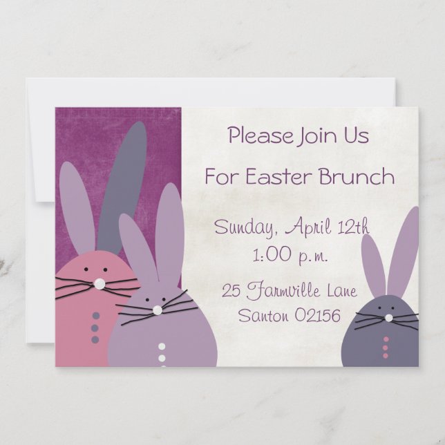 Invitación a Brunch de Pascua (Anverso)