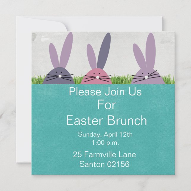 Invitación a Brunch de Pascua (Anverso)