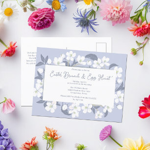 Invitación a Brunch de Pascua de bonito Morado Flo