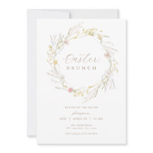 Invitación a Brunch de Pascua de Flor Silvestre Pa