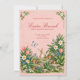 Invitación a Brunch de Pascua | Fiesta del Conejit