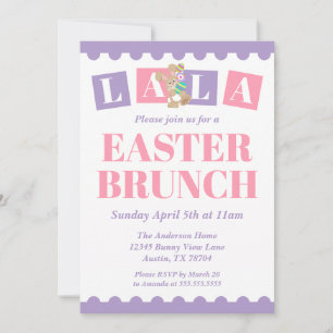 Invitación a Brunch de Pascua La La
