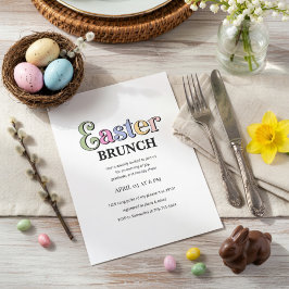 Invitación a Brunch de Pascua | Primavera Moderna 