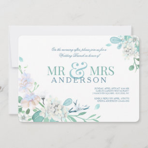 Invitación a Brunch de Posboda del Sr. y la Sra. B