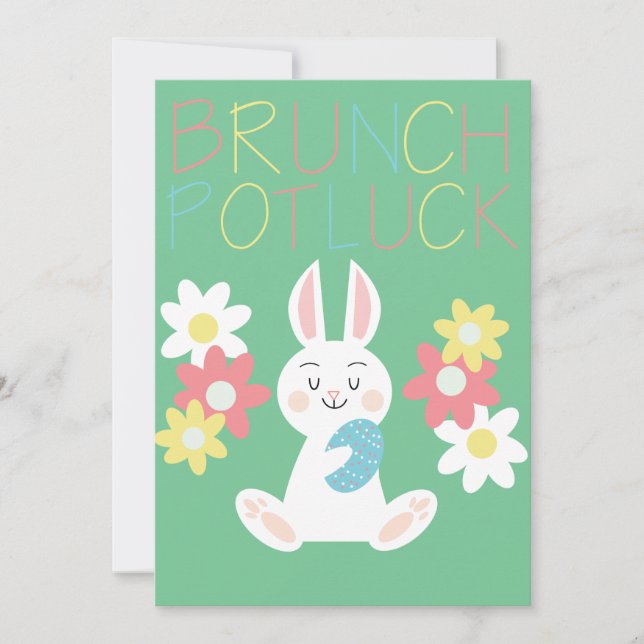 Invitación a Brunch de primavera (Anverso)