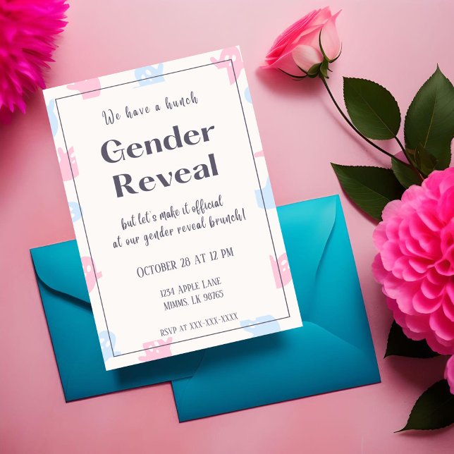 Invitación a Brunch de Revelación de Género de Hal (Subido por el creador)