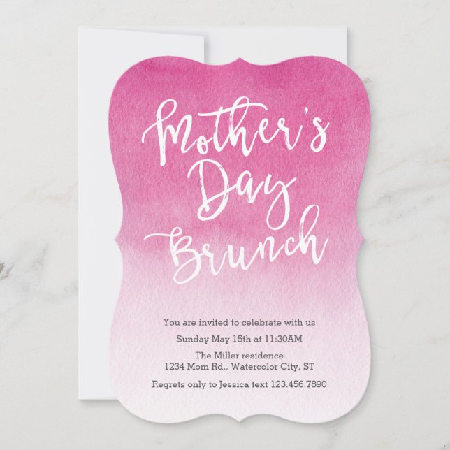 Invitación a Brunch del Día de la Madre (Anverso)