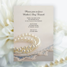 Invitación a Brunch del Día de la Madre de Pearls 