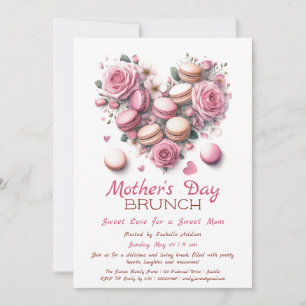 Invitación a Brunch del Día de la Madre Macarón