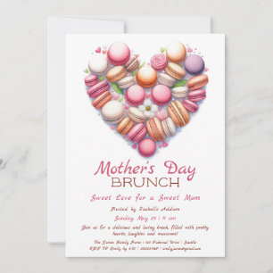 Invitación a Brunch del Día de la Madre Macarón