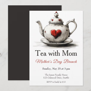 Invitación a Brunch del Día de la Madre – Té con M