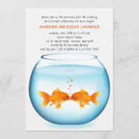 Invitación a brunch del Goldfish Bowl post Boda