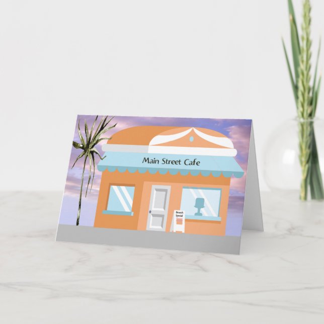 Invitación a brunch mensual para las damas (Anverso)