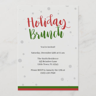 Invitación a Brunch navidades