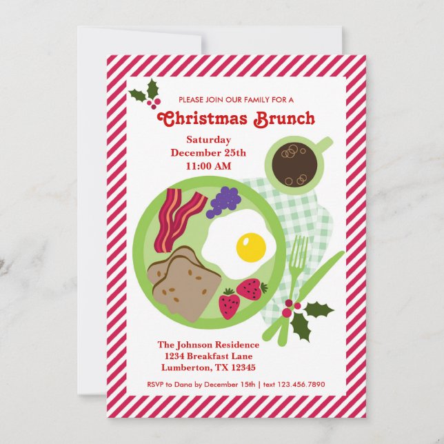 Invitación a Brunch Navidades (Anverso)