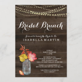 Invitación a Brunch nupcial en otoño