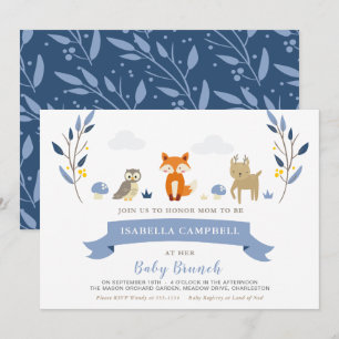 Invitación a Brunch para bebés de Woodland